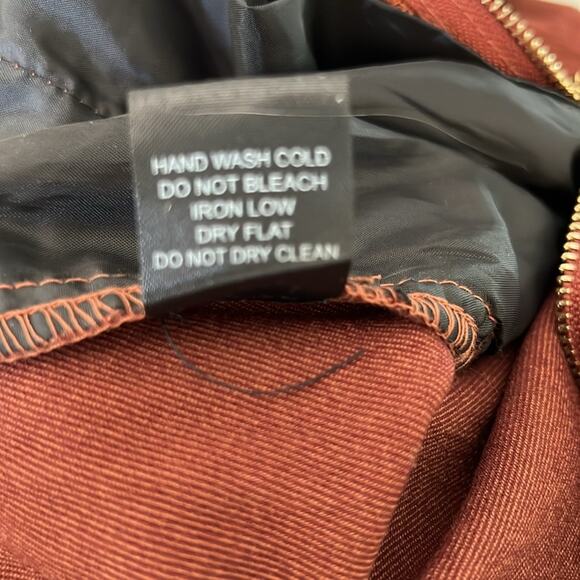 Haute Monde Brown Stretch Twill Romper Playsuit Utility
Size Small Zip Front - Picture 6 of 10